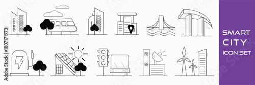 Smart City Icon Set
