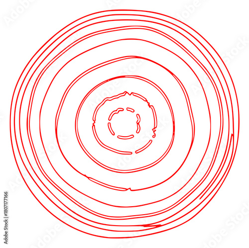 A black and white line drawing of a circular pattern with a central circle in the middle, black, circle, curve, illustration, image, line, spiral, against transparent background
