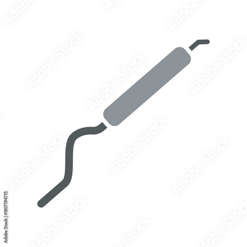 muffler black line icon. Vector isolated element