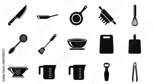 Essential kitchen tools collection for cooking enthusiasts and culinary professionals alike