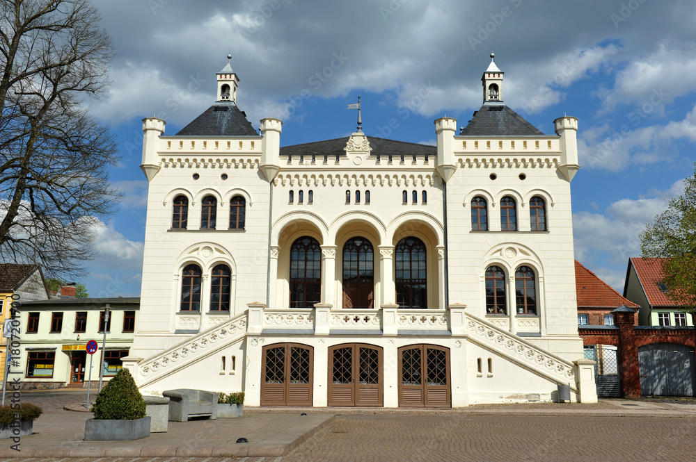 Fototapeta premium historic Wittenburg town hall, Germany