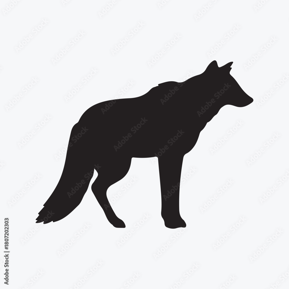 Obraz premium silhouette animal vector design template 