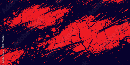 red black brush Car sticker wrap pattern banner abstract sporty lines black orange color combination grunge brush modern pattern racing motorsport vector design. eps 10