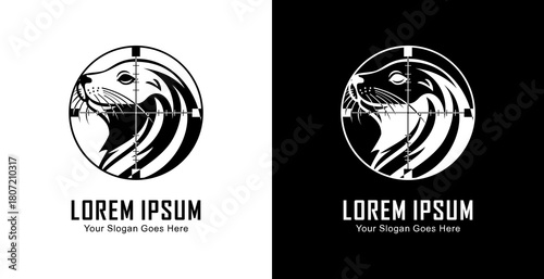 The logo design is in the shape of a walrus head which is in the shot