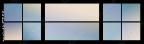 Composition of modern abstract backgrounds, different color gradients, original background	