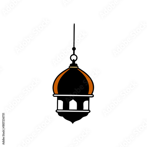 vector illustration of a chandelier