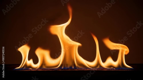 Wallpaper Mural Dancing flames licking upwards, base has hints of blue Torontodigital.ca