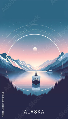 Majestic Alaska - Serenity Beneath Snow-Capped Peaks