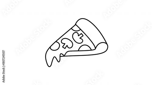 pizza icon meal, italian, eatery