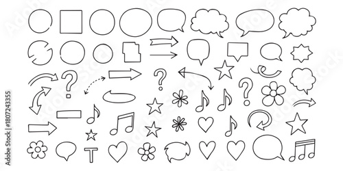 hand drawn doodle alphabet