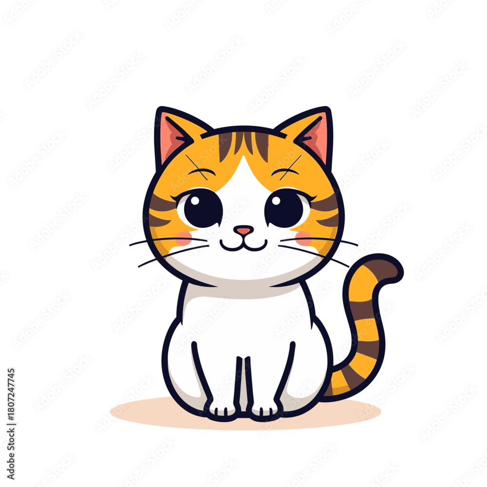 Obraz premium Cute Cat Cartoon Design Very Cool