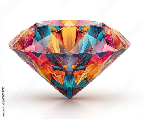 Gemstone isolated on white