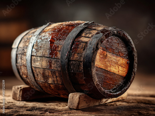 Oak barrel used for aging wine