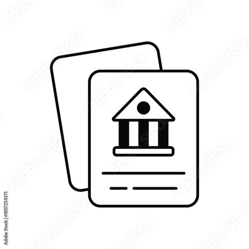 Bank Statement vector icon