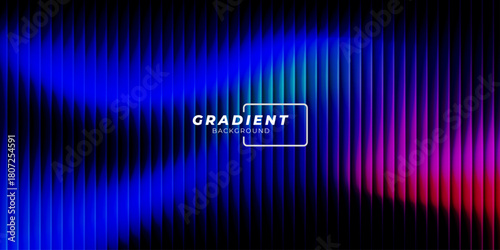 Vibrant gradient with ribbed fractal glass texture pattern and dark circular center. Dynamic abstract artwork perfect for modern banners, marketing visuals, creative backgrounds and artistic projects