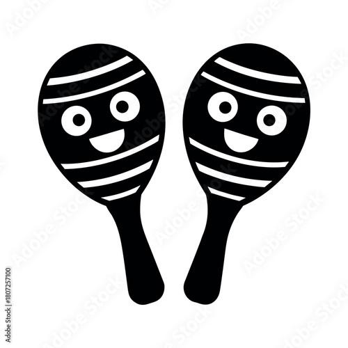 Maracas Cartoon Vector Illustration