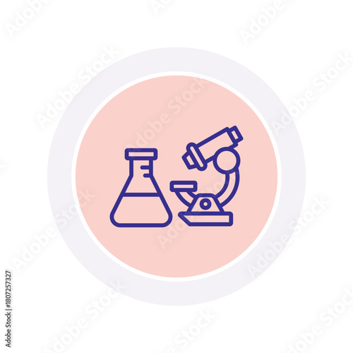 Science Lab color circle icon , vector, pixel perfect, illustrator file 

