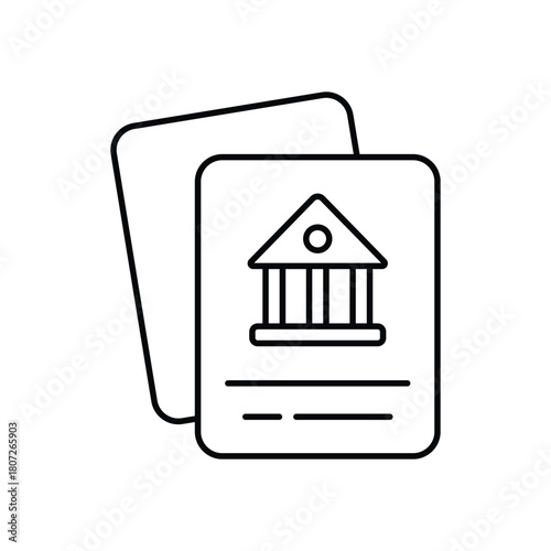 Bank Statement vector icon