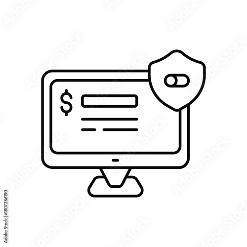 Safe Banking vector icon