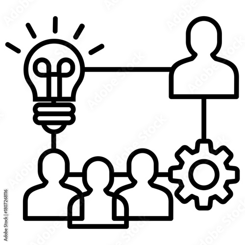 Coaching Outline Icon