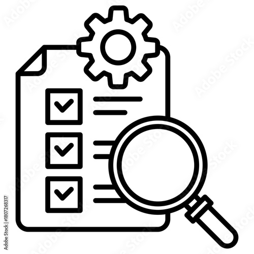 Internal Audit Outline Icon
