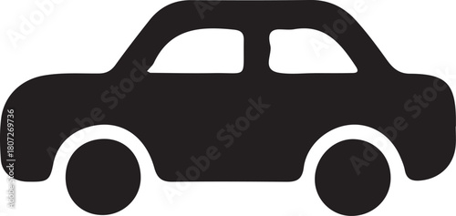 cartoon vector car illustration on a white background