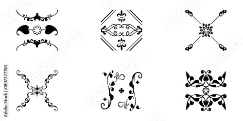 Classic Floral Ornament Collection for Design and Branding