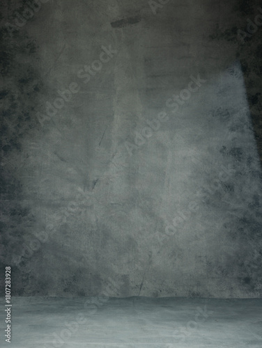 A high-resolution textured gray studio backdrop with subtle gradients and painterly details. Ideal for portrait photography, product shoots, graphic design compositions, and advertising layouts