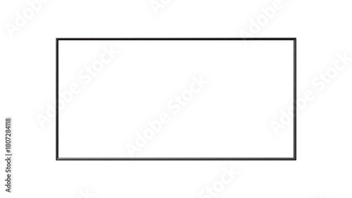 Simple rectangular frame isolated on white background