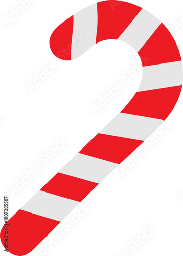 빨간색 줄무늬의 지팡이모양 사탕