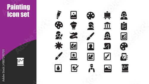 Painting  icon set