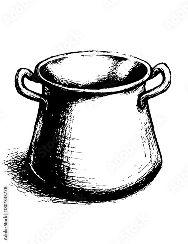 sketch of pot