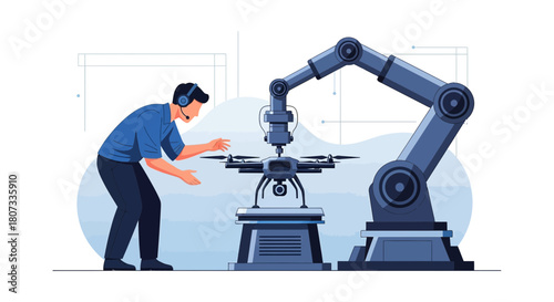 The Future of Drone Technology Assisted by Automation and a Skilled Technician's Precision