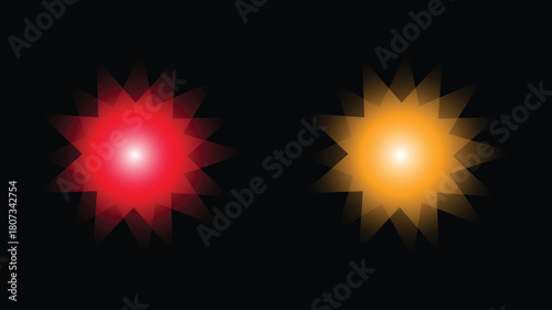 Sunlight special lens flash light effect on transparent background. Effect of blurring light. Vector Illustration
