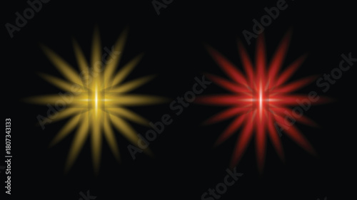 Sunlight special lens flash light effect on transparent background. Effect of blurring light. Vector Illustration
