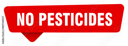 no pesticides red sticker isolated on transpatent background. no pesticides sign