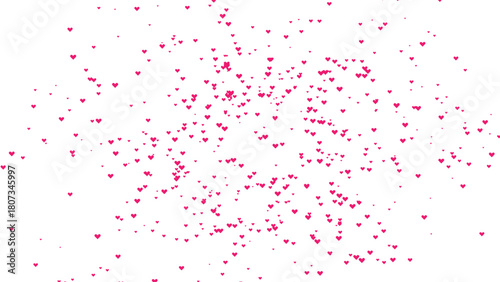 Scattered vibrant pink particles for a lively abstract effect