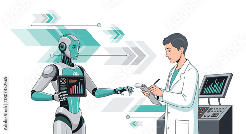 Futuristic Healthcare: Collaboration between Robot and Doctor for Advanced Medical Data Analysis