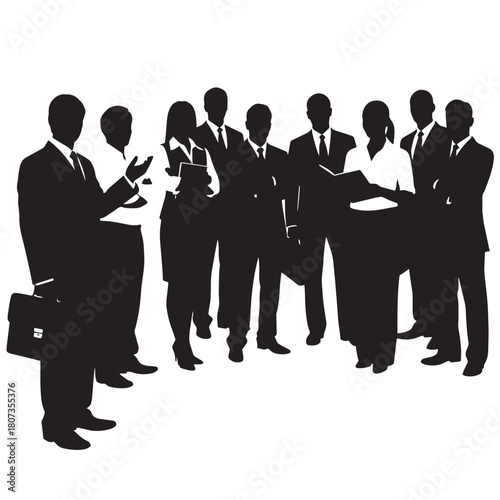 Business people silhouettes