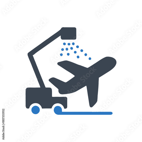 Aircraft Deicing Chemical Spray Icon