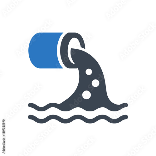 Toxic Chemical Sludge Spill Icon