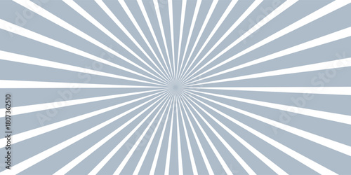 Ray sun light. Sunburst background. Radial circle line. Pattern starburst. Comic beam lines. Sun effect rays. Abstract firework. Concentration stripe. Cartoons lightning style. Vector illustration