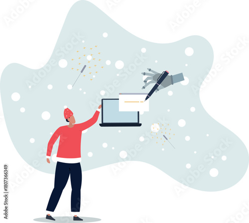 AI writing and artificial intelligence text typing tool.life and employment of people.