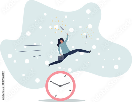 Time run out, deadline or hurry to go to the office late, urgency or determination to finish work fast,life and employment of people.