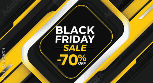 Black friday sale seventy percent off discount offer
