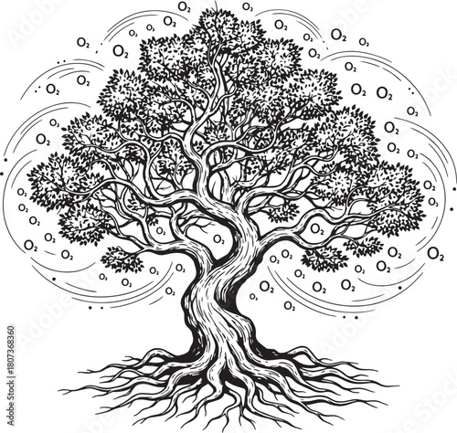 Importance of tree to produce oxygen