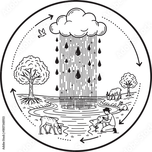 Flow of water and circulation