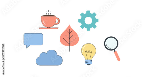 set of vector icons for web design