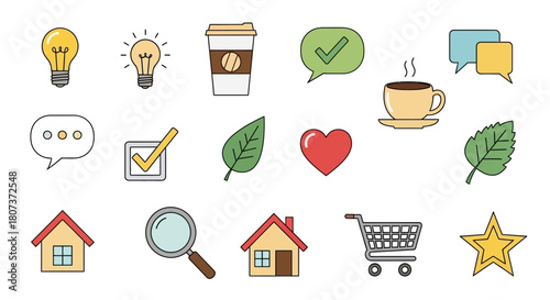 set of icons for web