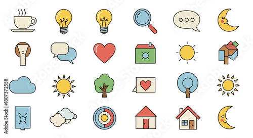 set of vector icons